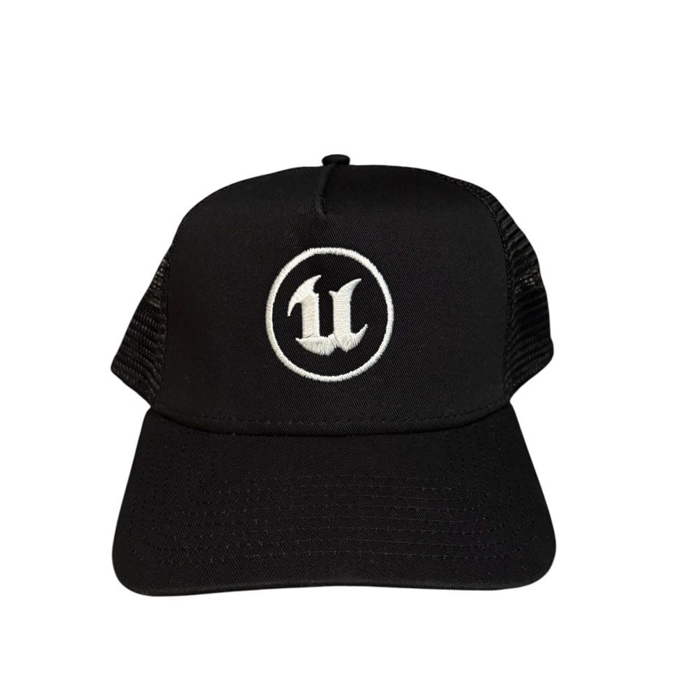 New Era Unreal Engine ‘’U’’ Rare Black Baseball Cap 2022 OSFM